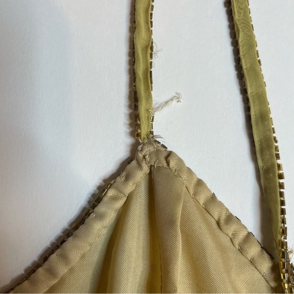 HOST PICK 🌟 Vintage 1960s Laurence Kazar Yellow Silk Beaded Floor-Length Gown 🌟 - Picture 14 of 16